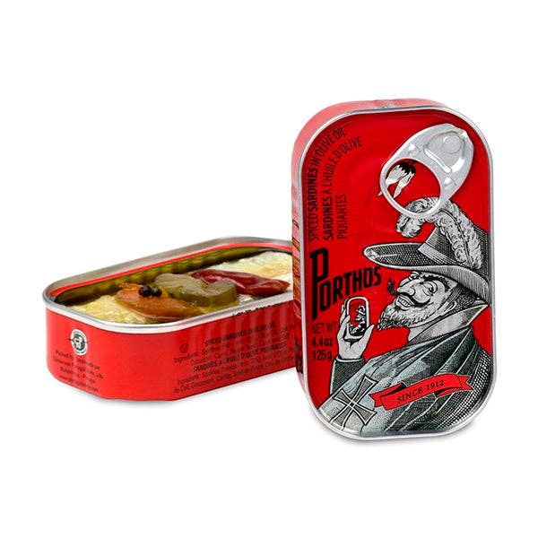 Porthos Spiced Sardines in Olive Oil-125gr