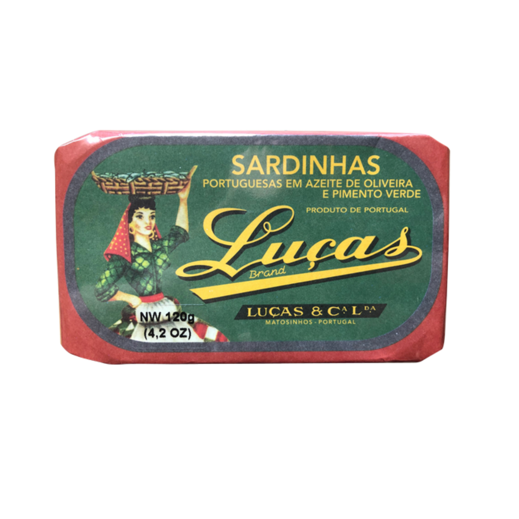 Luças Sardines in Olive Oil and Green Pepper