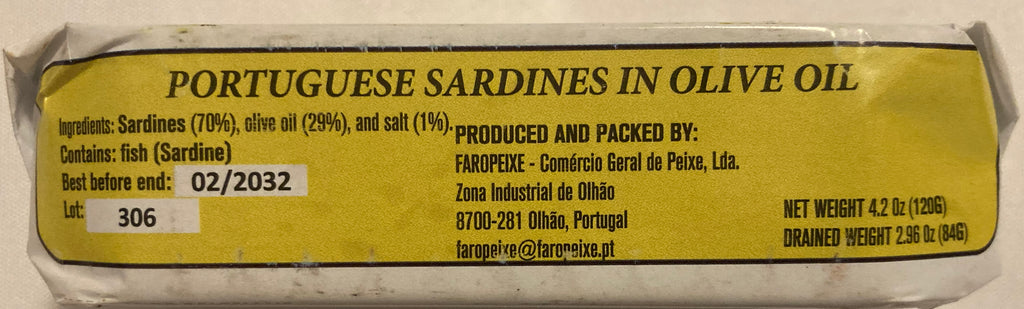 Açor Portuguese Sardines in Olive Oil-120gr