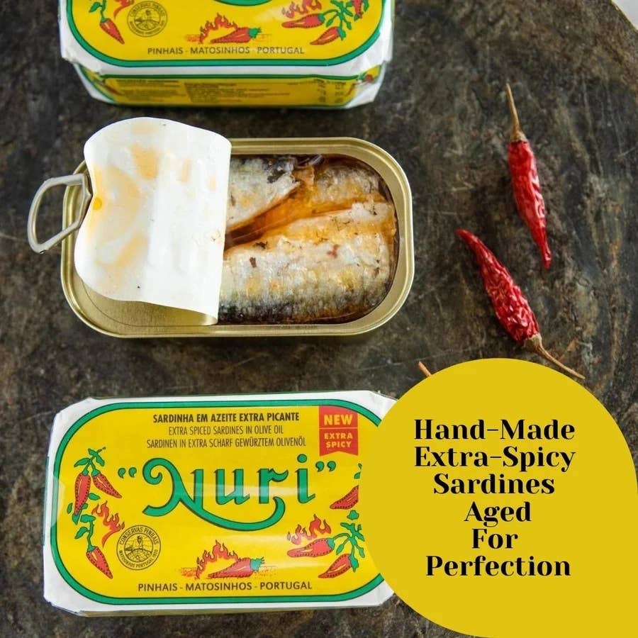 NURI Portuguese EXTRA SPICED Sardines in Olive Oil