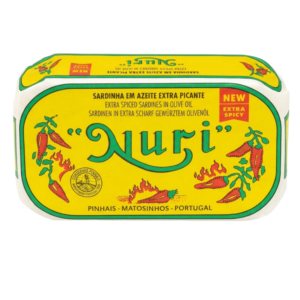 NURI Portuguese EXTRA SPICED Sardines in Olive Oil