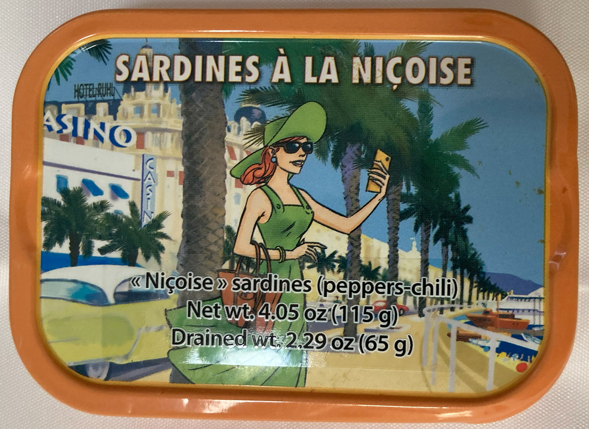 Ferrigno Sardines a la Nicoise with Peppers, Chillis, Onions, and Garlic