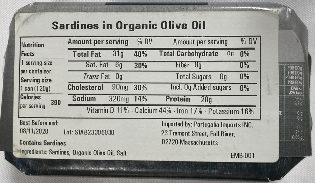 Jupiter Sardines in Organic Olive Oil