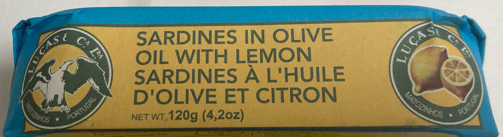 Luças Sardines in Olive Oil and Lemon
