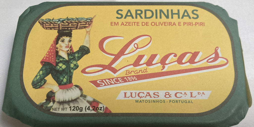 Luças Sardines in Olive Oil and Piri-Piri