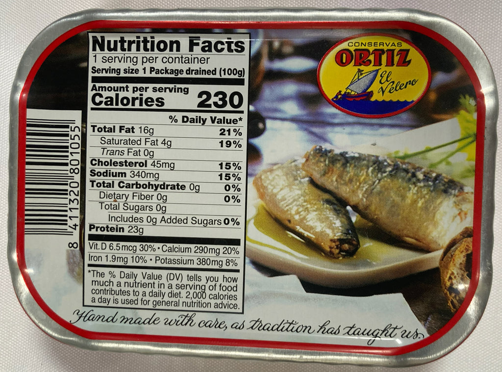 Ortiz Sardines - Old Style - In Olive Oil 140g