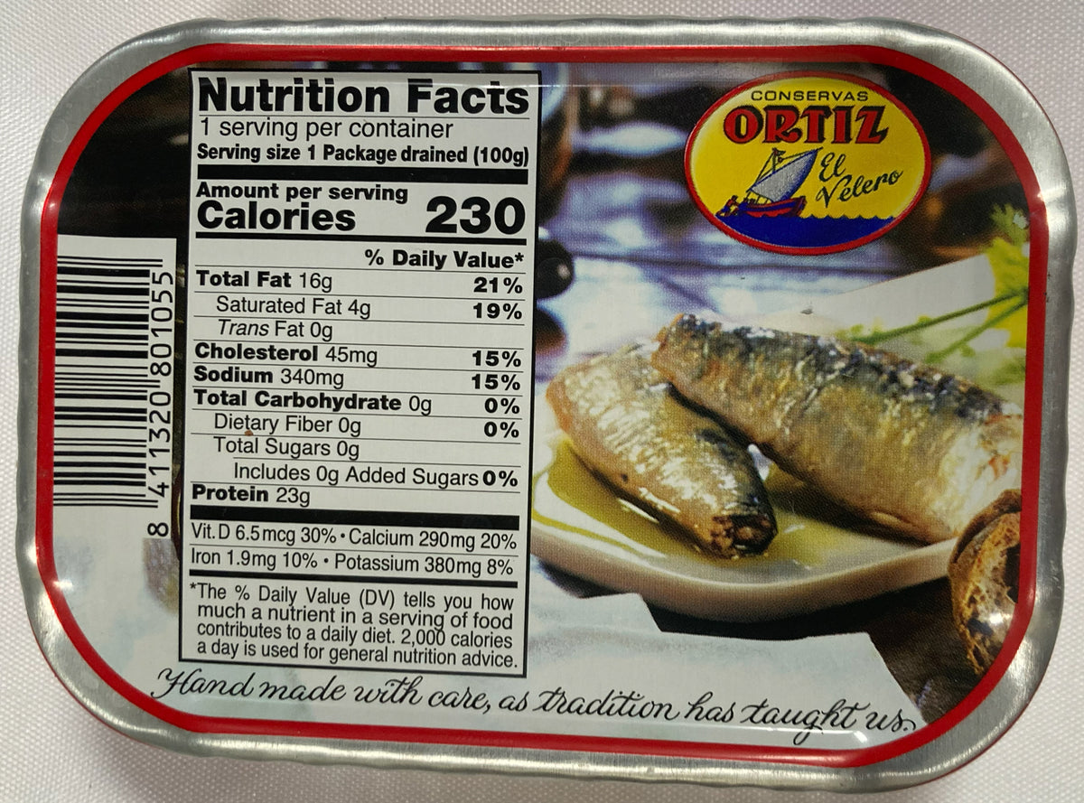 Ortiz Sardines - Old Style - In Olive Oil 140g