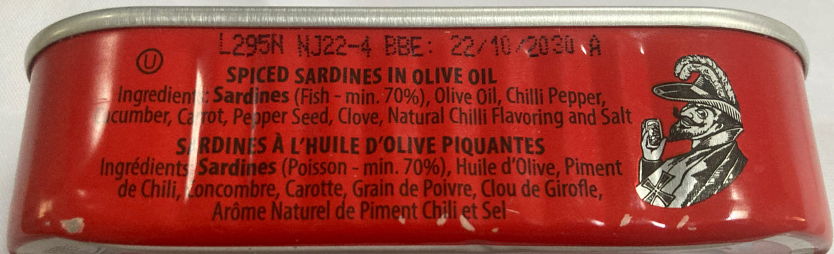 Porthos Spiced Sardines in Olive Oil-125gr